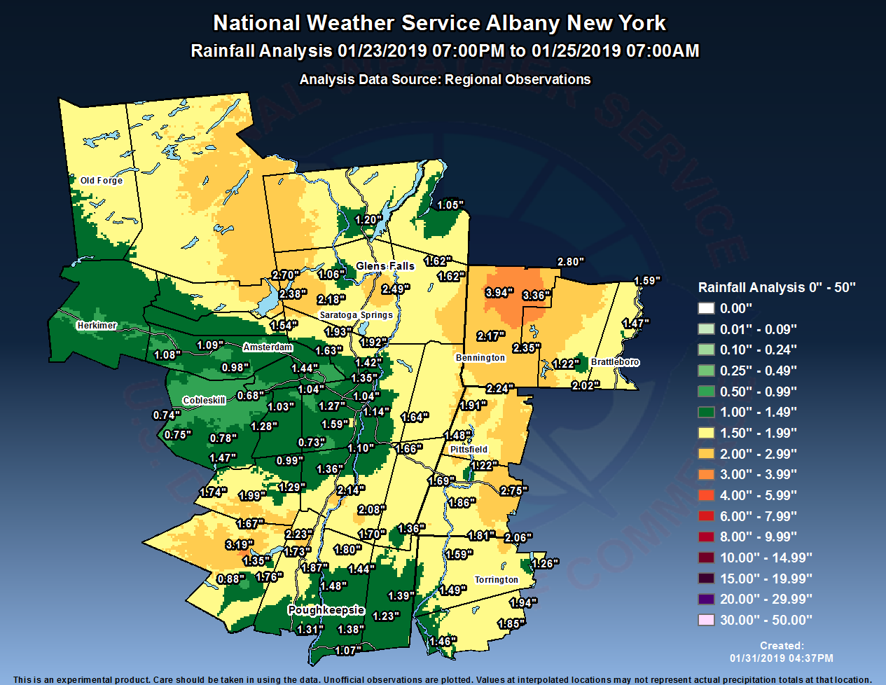 January 24 2019 heavy rain and flooding